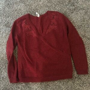 Sezane Embroidered sweater size small